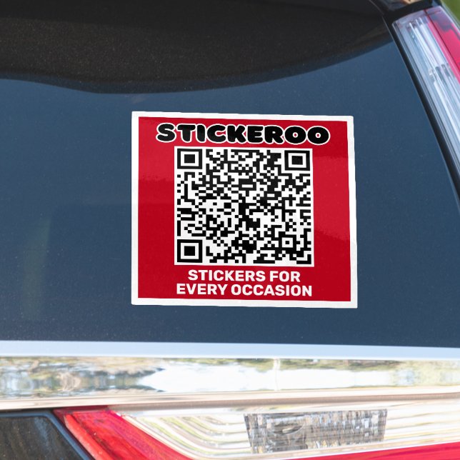 Customisable Business Promotion QR Code Car Decal  (Creator Uploaded)