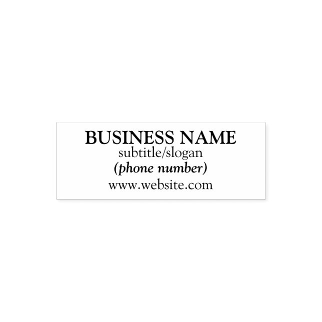 Customisable Business Stamp (Design)