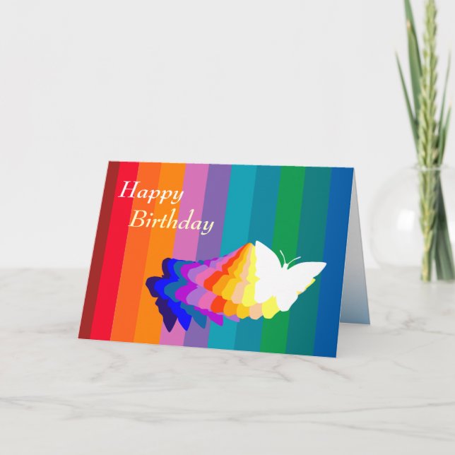 Customisable: Butterflies Card (Front)