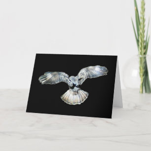 Customisable Buzzard Fanned Wings Greeting Card 