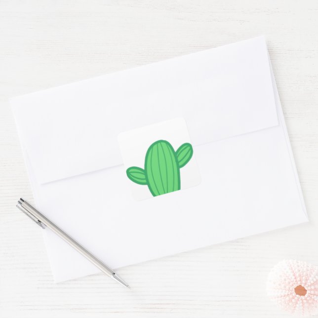 Customisable Cactus Sticker (Envelope)
