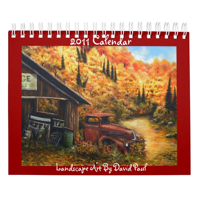 Customisable Calendar with Art by David Paul (Cover)