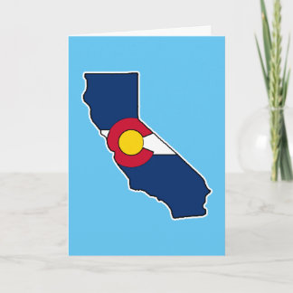 Customisable California Colorado greeting card
