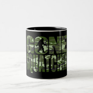 Customisable Camo Gone Squatchin Two-Tone Coffee Mug