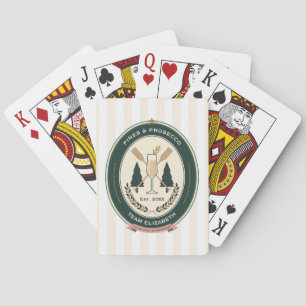 Customisable Camp Bachelorette Weekend Playing Cards