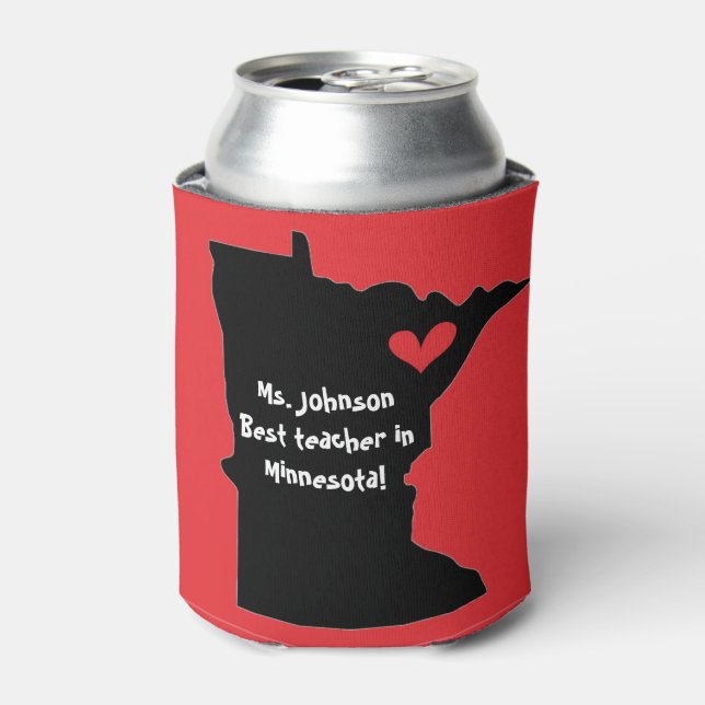 Customisable Can Cooler, Best Teacher Can Cooler (Can Front)