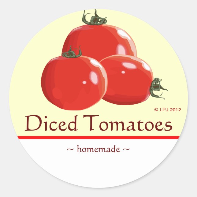 Customisable Canned Tomatoes Label (Front)
