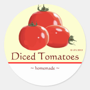 Customisable Canned Tomatoes Label