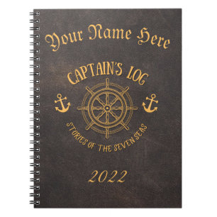 Customisable Captain’s Logbook Notebook