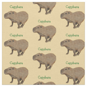 Customisable Capybara Fabric
