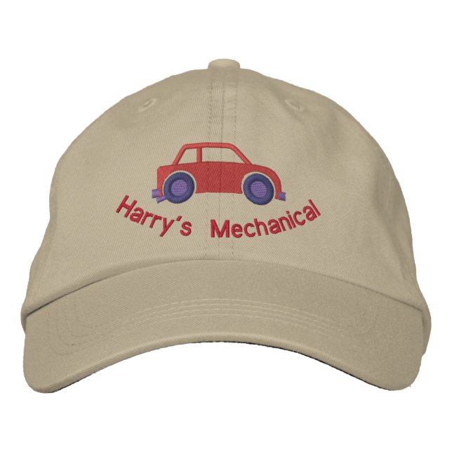 Customisable Car Lover or Mechanics Hat (Front)