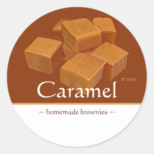 Customisable Caramel Candy Stickers