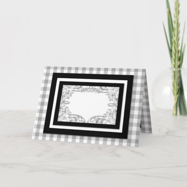 Customisable Card Classic Design Blank Inside (Front)