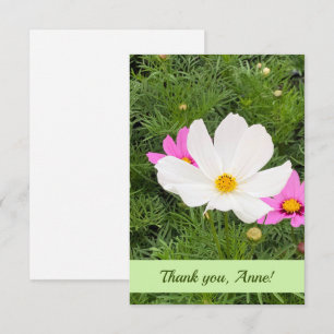 Customisable Card with Pink Flowers