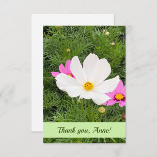 Customisable Card with Pink Flowers