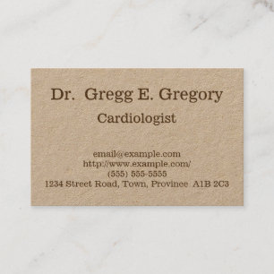 Customisable Cardiologist Business Card