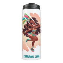 Customisable Caribbean Carnival-Themed Tumbler