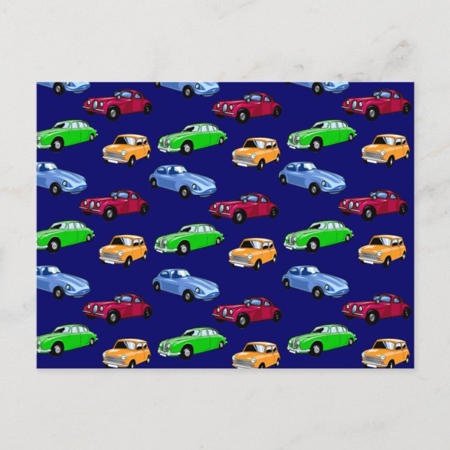 Customisable Cars Postcard (Front)