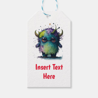 Customisable Cartoon Monster Design Gift Tags