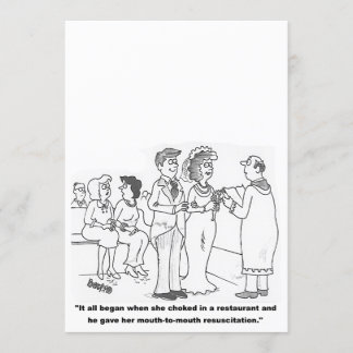 Customisable Cartoon Wedding Invitation