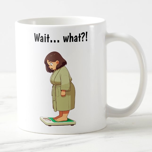 Customisable Cartoon Weight Scale  Coffee Mug (Creator Uploaded)