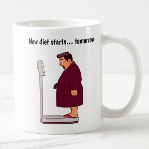 Customisable Cartoon Weight Scale Coffee Mug