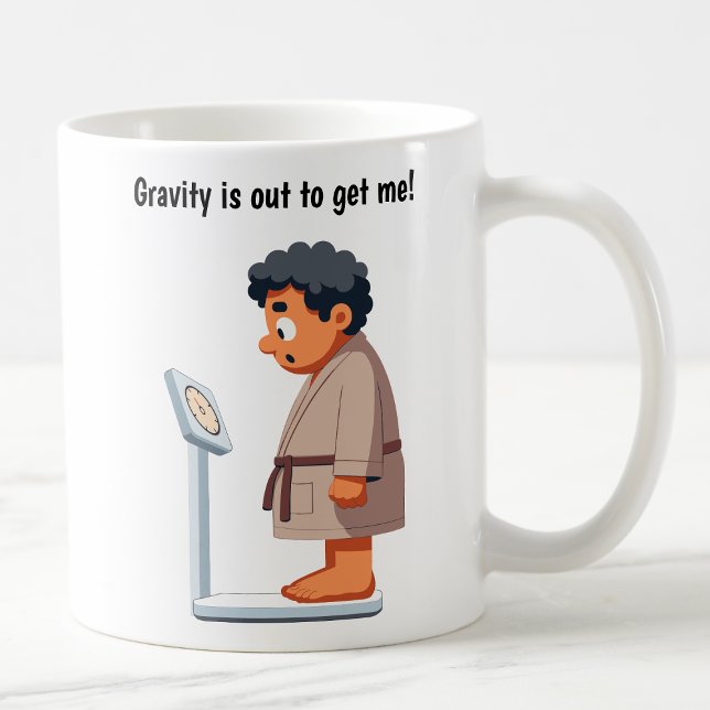 Customisable Cartoon Weight Scale  Coffee Mug (Creator Uploaded)