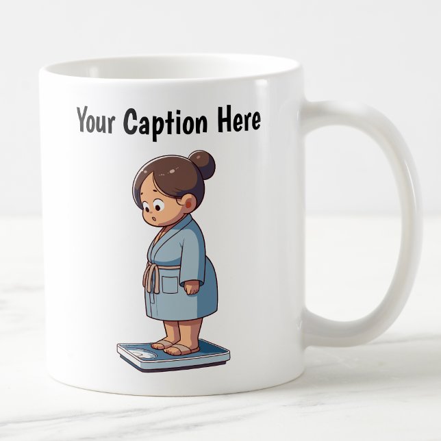 Customisable Cartoon Weight Scale  Coffee Mug (Creator Uploaded)