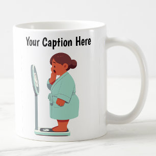 Customisable Cartoon Weight Scale  Coffee Mug