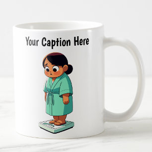 Customisable Cartoon Weight Scale Coffee Mug