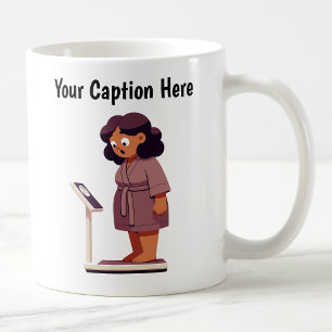 Customisable Cartoon Weight Scale Coffee Mug