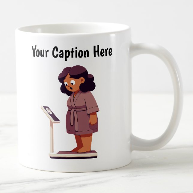 Customisable Cartoon Weight Scale  Coffee Mug (Creator Uploaded)