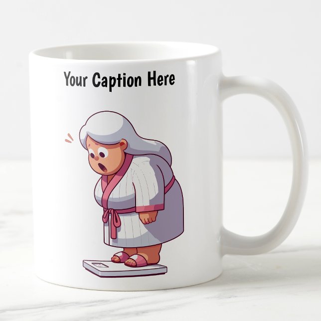 Customisable Cartoon Weight Scale  Coffee Mug (Creator Uploaded)