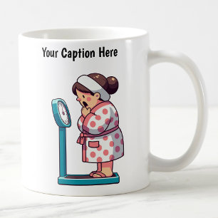 Customisable Cartoon Weight Scale Coffee Mug