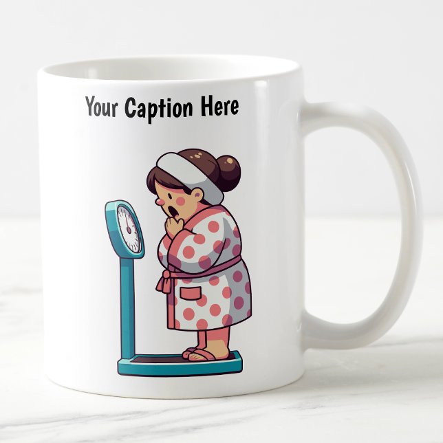 Customisable Cartoon Weight Scale  Coffee Mug (Creator Uploaded)
