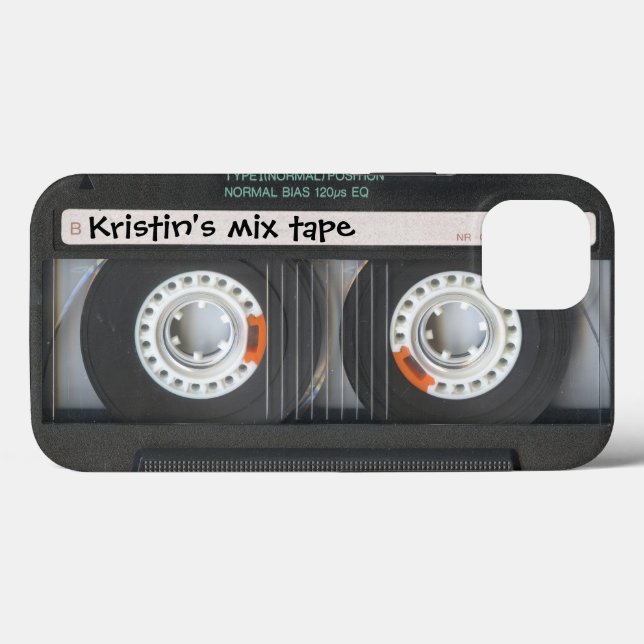 Customisable Cassette Mix Tape Case-Mate iPhone Case (Back (Horizontal))