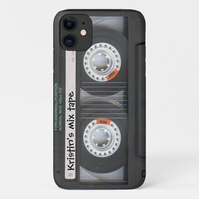 Customisable Cassette Mix Tape Case-Mate iPhone Case (Back)