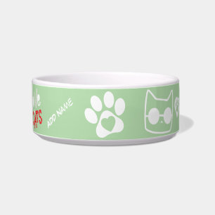 Customisable Cat Bowl - Personalised Cat Gift