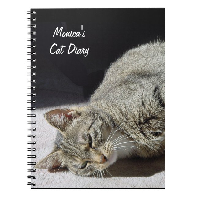 Customisable Cat Diary Notebook (Front)