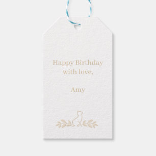 Customisable Cat Gift Tag All Occasion