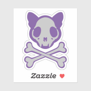 Customisable Cat Skull and Crossbones