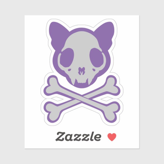 Customisable Cat Skull and Crossbones (Sheet)