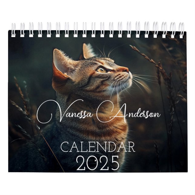 Customisable Cat-Themed Calendar with Notes (Cover)