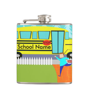 Customisable Catching School Bus Flask