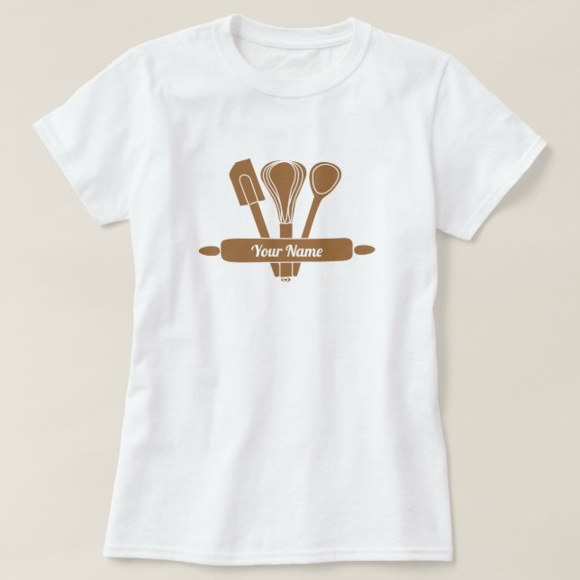 Customisable caterer cook baker T-Shirt (Design Front)