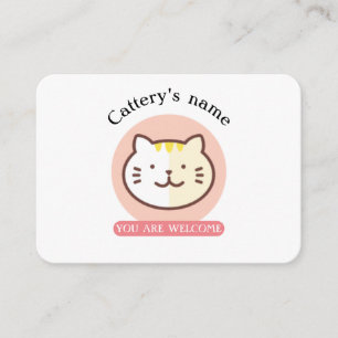 Customisable Cattery Business Card