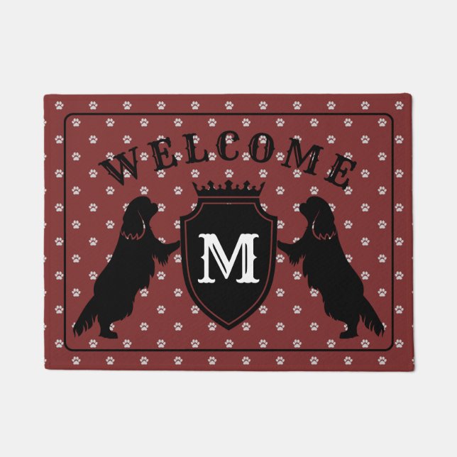 Customisable Cavalier King Charles Spaniel Doormat (Front)
