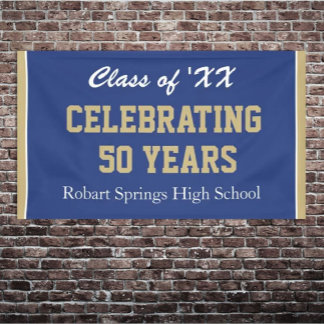 Customisable! Celebrate any year reunion banner