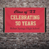Customisable! Celebrate any year reunion banner
