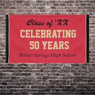 Customisable! Celebrate any year reunion banner